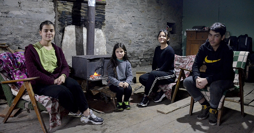 Kachvani&#039;s family / village Leusheri, Lower Svaneti
